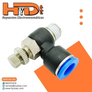 Regulador caudal en codo