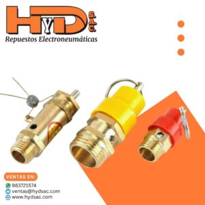 Válvula de seguridad para compresora